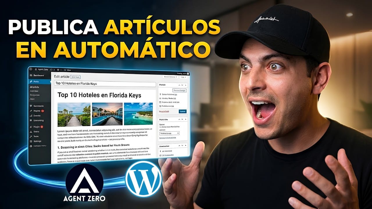 Automatizacion Total: Agent Zero Escribe, Disena y Publica en WordPress Solo